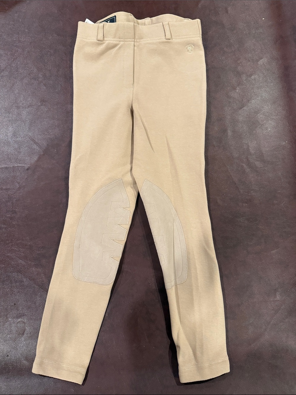 Ariat Kids Tan Riding breech with Knee Patches size 12